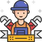 Professional Technician for Furniture Assembly Icon representing a technician arriving to assemble your IKEA furniture.