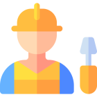 Technician icon representing professional furniture assembly service.