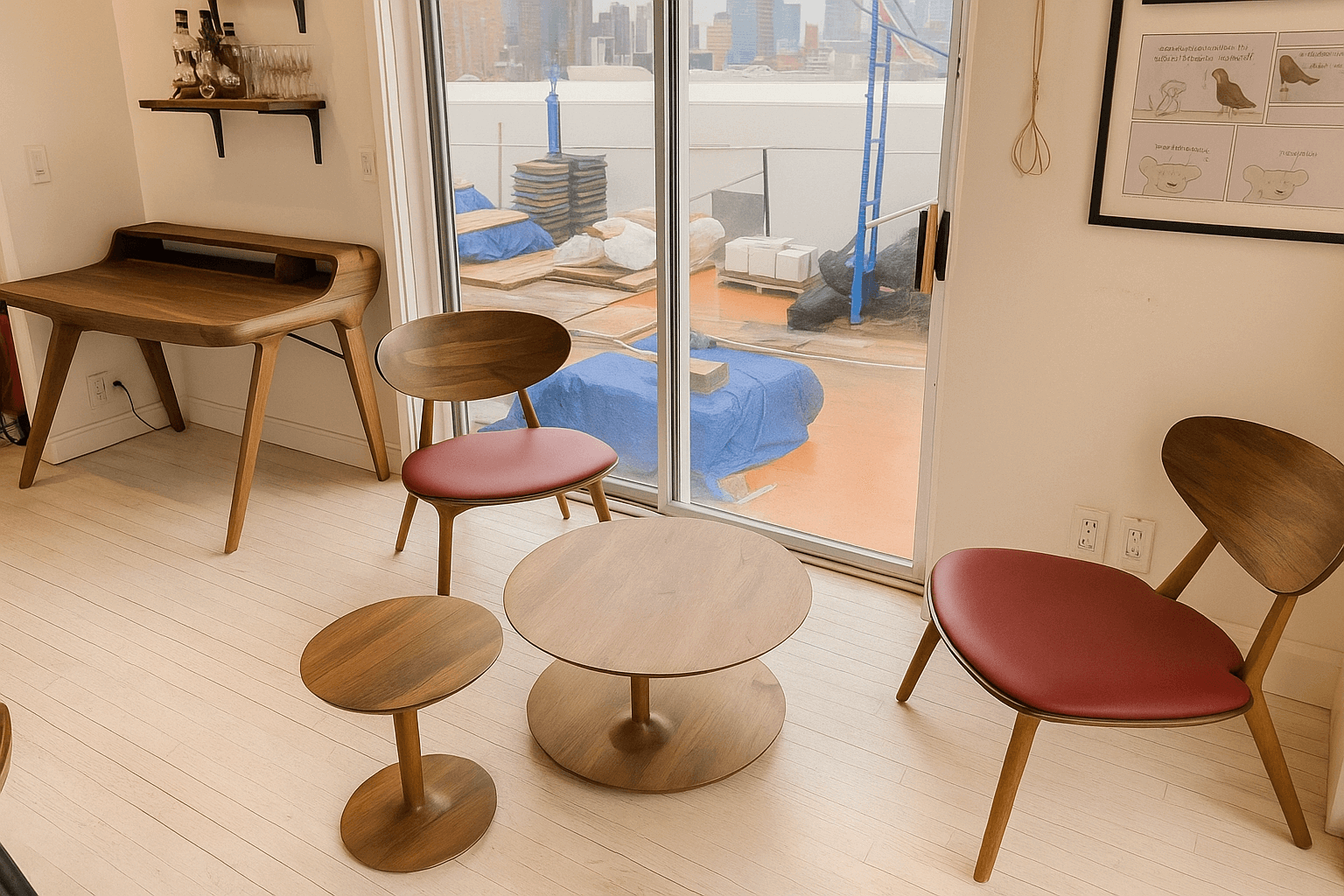 Home Office Furniture Assembly Service in NYC and New Jersey | Overall Assembly Home office furniture assembled by Overall Assembly in a modern New York apartment